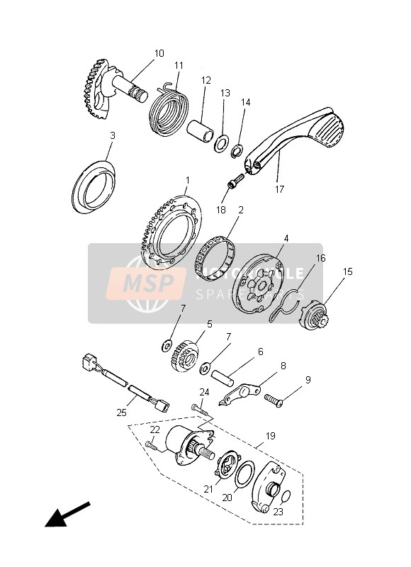 Yamaha YN50 NEOS 2012 Starter for a 2012 Yamaha YN50 NEOS